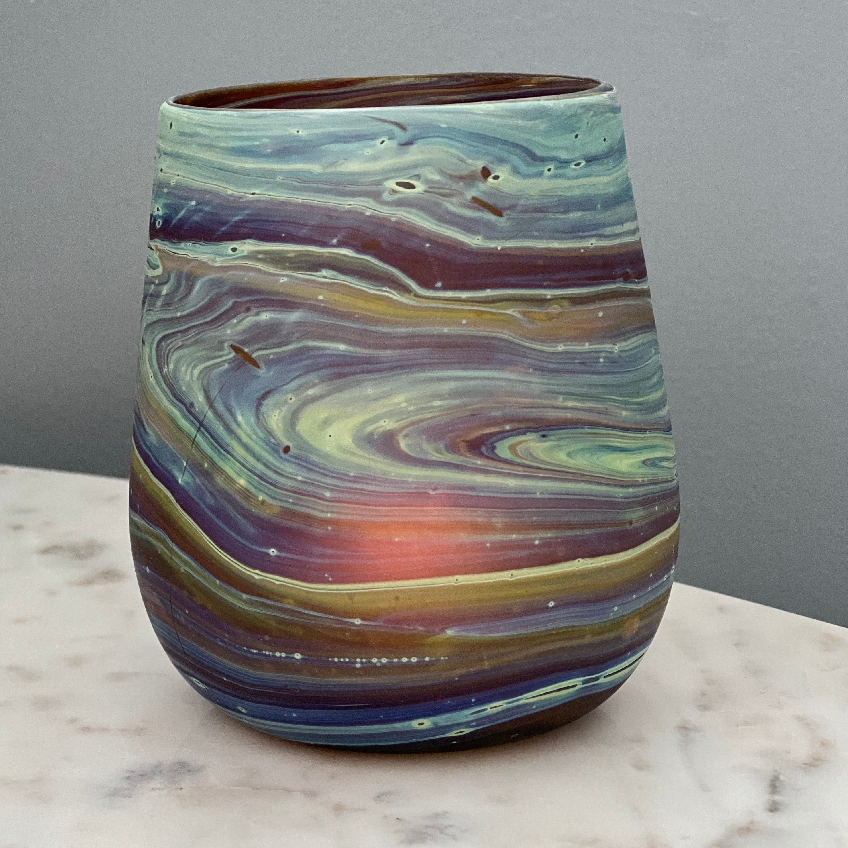 Desert Sands Candleholder - Art Glass Haven