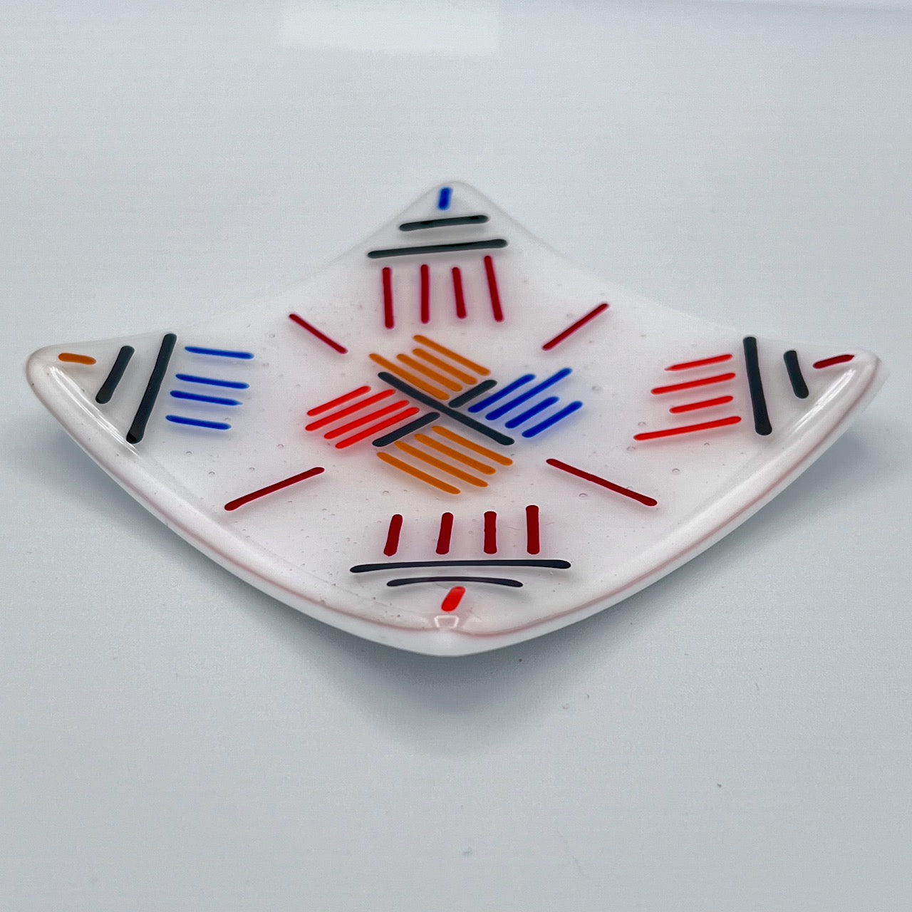 Contemporary Four Winds Catch-All Dish - Art Glass Haven
