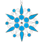 Blue Snowflake Ornament - Art Glass Haven