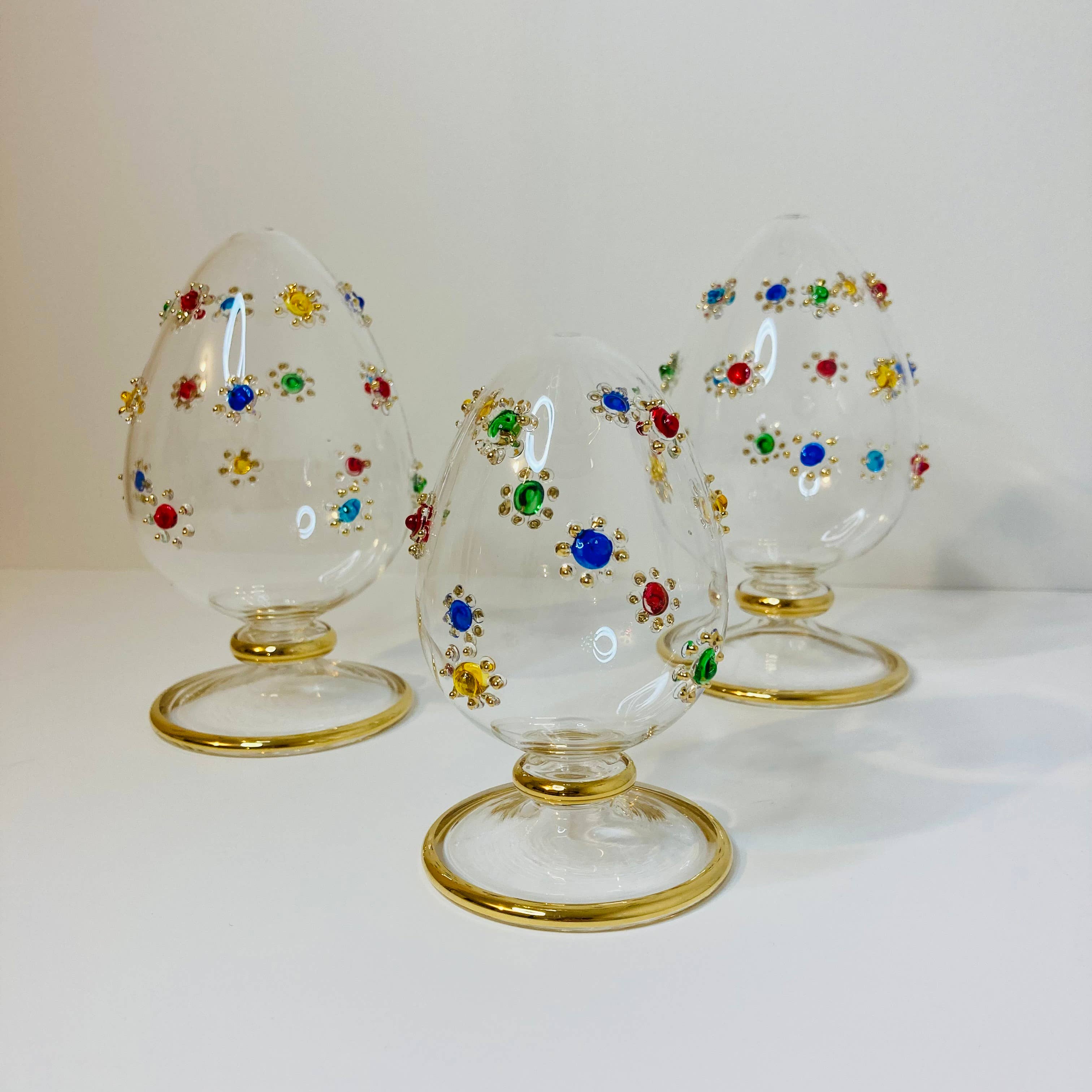 Handcrafted Blown Glass Tabletop Egg - Art Glass Haven
