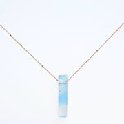 Mosaic Stiletto Gold Fill Satellite Necklace