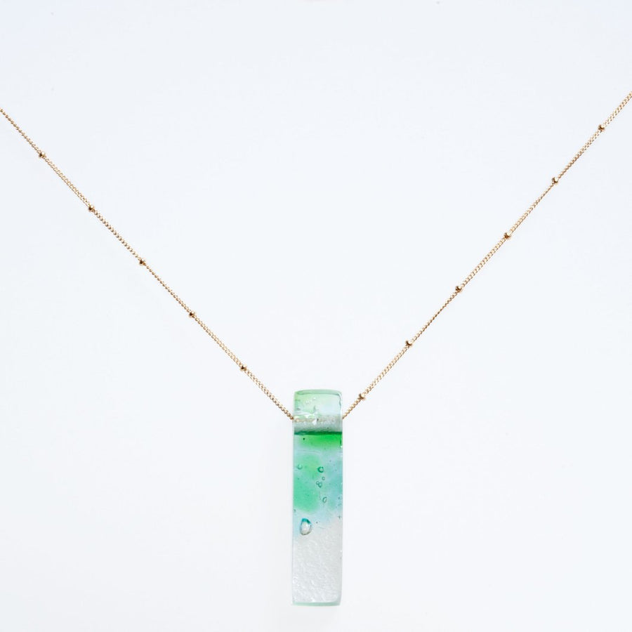 Mosaic Stiletto Gold Fill Satellite Necklace