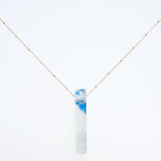 Mosaic Stiletto Gold Fill Satellite Necklace