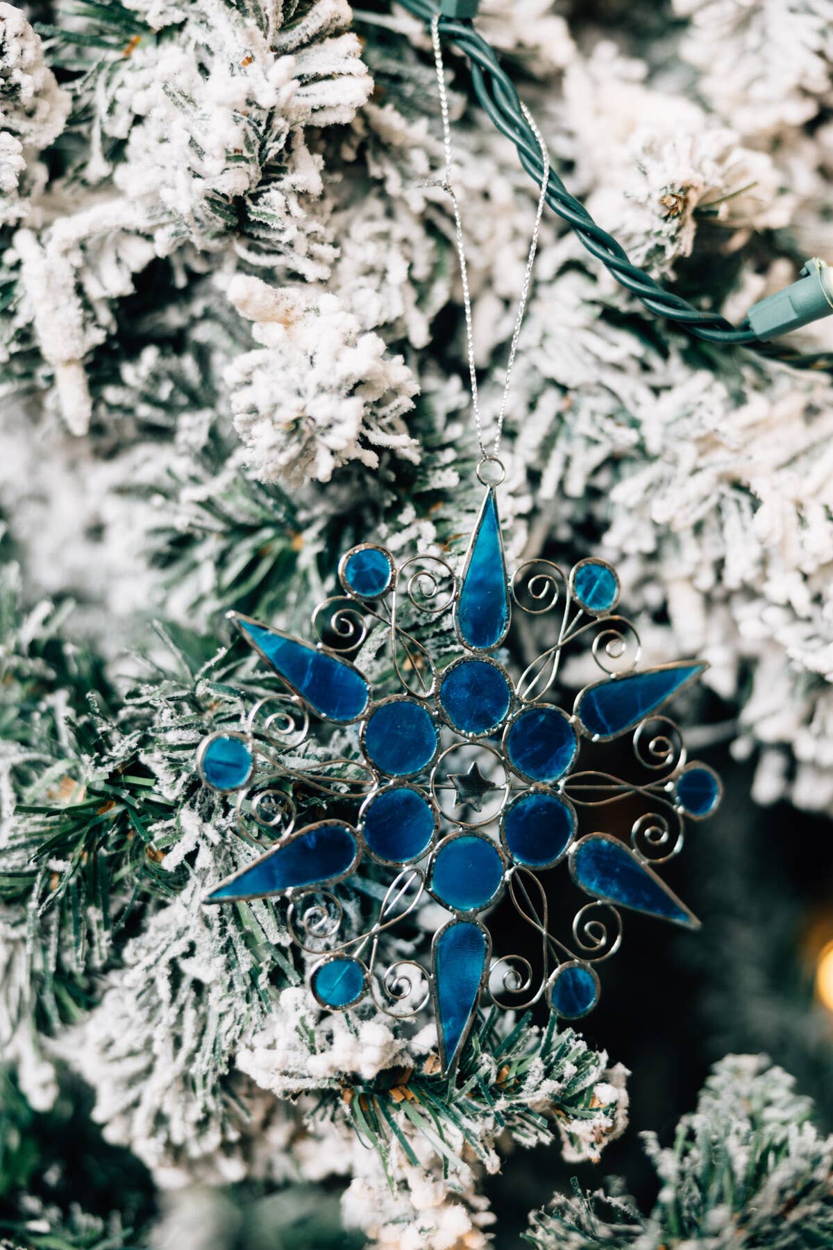 Blue Snowflake Ornament