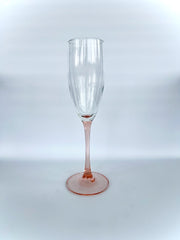 Luminarc Pink Stem Champagne Glasses (Set of 5)