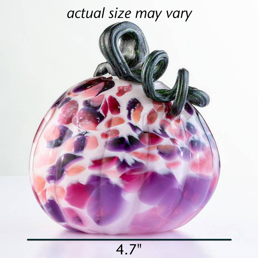 Handblown Glass Pumpkin - Pink